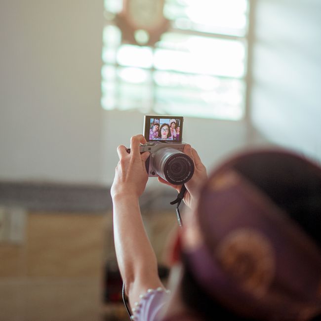 taking a photo