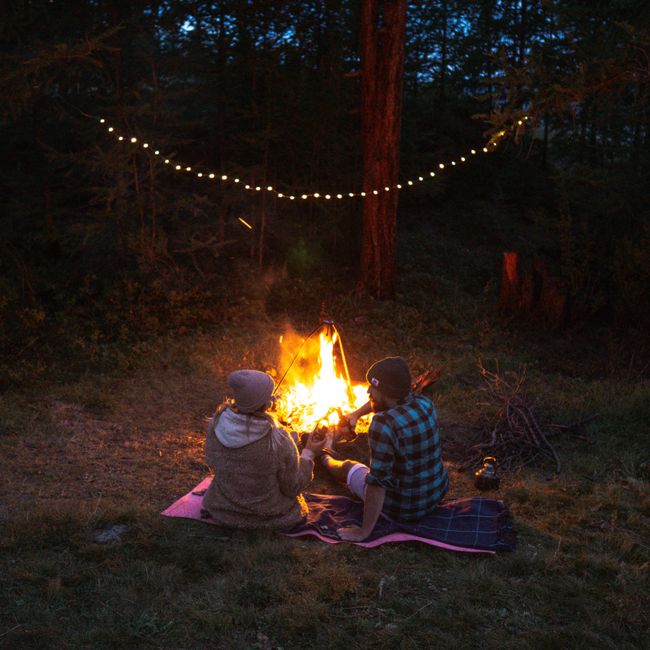 dancing around the campfire